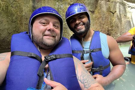 7 Damajagua waterfalls with typical Dominican lunch