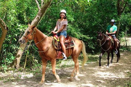 Tulum Jungle Combo: Horseback, ATV, Ziplines & Cenote Full-Day