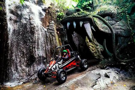 Bali Ubud Buggy Adventure Waterfall, Rice field, Mud, Dragon Cave