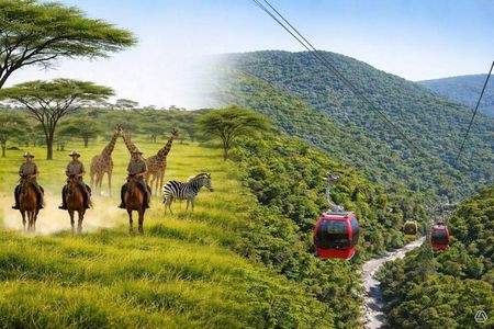 Horseback Safari & Cable Car Ride from Johannesburg