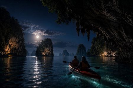 Bioluminescent Canoeing & Sunset Seafood Dinner at Phang Nga Bay