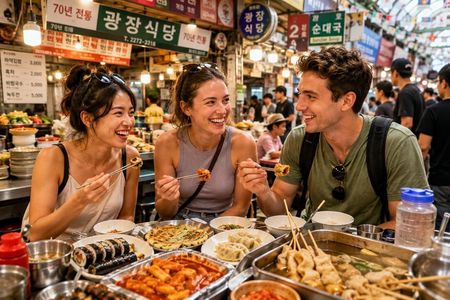 Seoul Gwangjang Market Street Food Tour