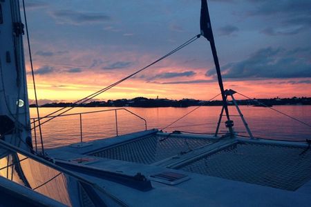 Hamilton Rising Son Catamaran Sunset Sail