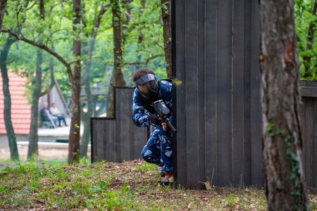 Omis Forest Paintball Battle with 300 Balls and Full Gear