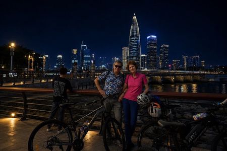 Shenzhen Guided Bike Tour: Cycling at Night From City to Sea