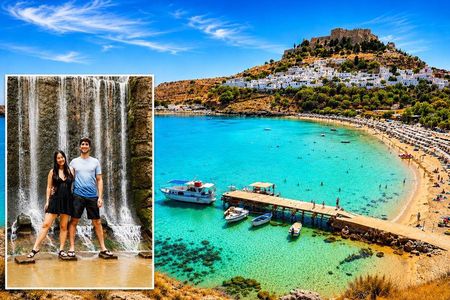 Guided Bus Trip to Lindos Village and 7 Springs