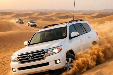 Dubai Red Dune Safari with 4x4 Dune Bashing, Camel Ride & BBQ