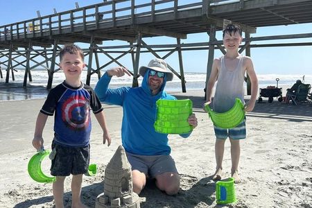 Sand Castle Building Lesson in North Myrtle Beach