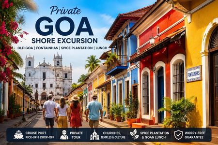 Private Goa Shore Excursion: Old Goa, Fontainhas & Spice Tour
