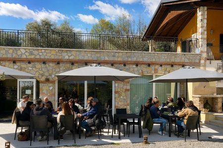 Tasting of Venetian cicchetti among the olive trees at Lake Garda