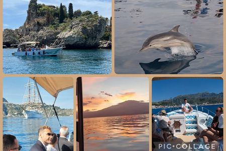 Excursions by boat: Gardens Naxos-Taormina-Isola Bella-DELFINI