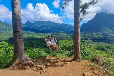 Moorea: Guided Hike Bounty 3 Pine Tree Adventure Park & Lunch