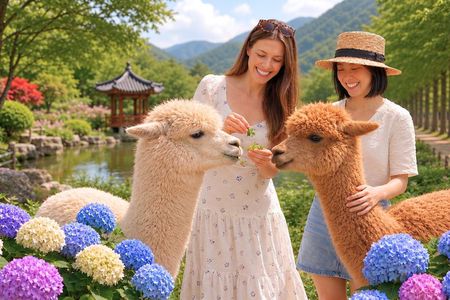 Nami Island, Alpaca World, Garden of Morning Calm tour from Seoul