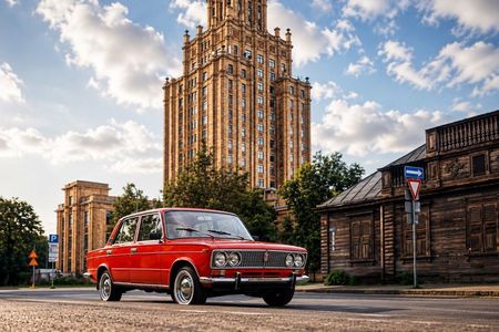 Soviet Riga: Vintage Car Tour & Everyday Life Experience