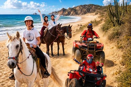 Ultimate Baja Combo: Horseback Riding & ATV Beach Adventure
