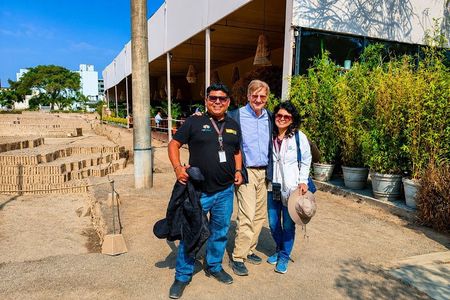 Huaca Pucllana site inside + City Tour in Lima and Catacombs.