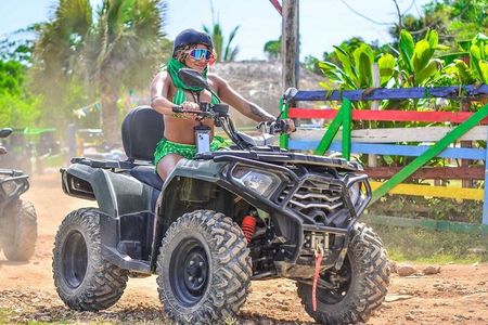 Small group ATV Adventure to Water Cave and Macao Beach
