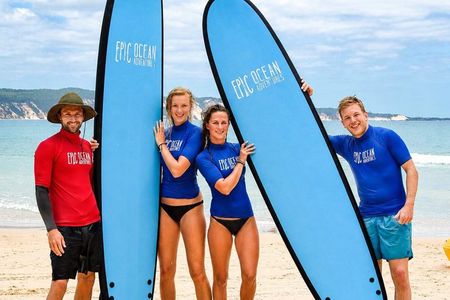 Rainbow Beach: Surf Lesson Safari & Beach 4WD Double Island Point