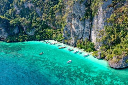Phi Phi, Maya,, Bamboo & Khai Island Sunset by Once Yachting