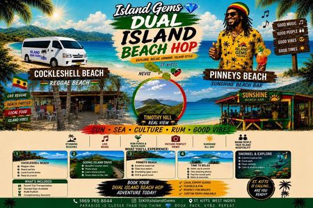 St Kitts and Nevis: Dual Island Beach Hop excursion