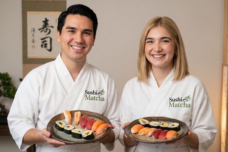 Asakusa Tokyo Sushi Making Class : Sake Ceremony & Whisk Matcha