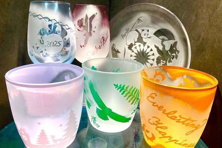 Handmade Japanese Glass Art Sandblasting Workshop in Tokyo