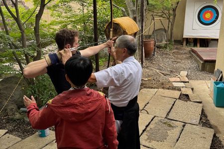 Kyoto National Treasure Temple Tour & Japanese Archery experience