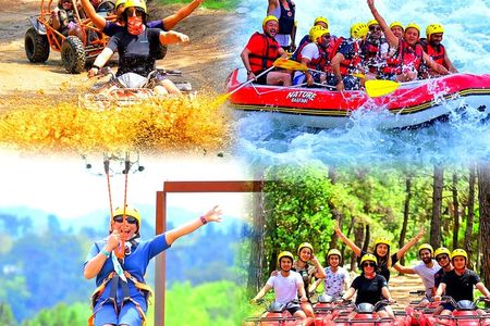 Antalya Combo Tour 3 in 1 Rafting & Buggy / Quad & Zipline