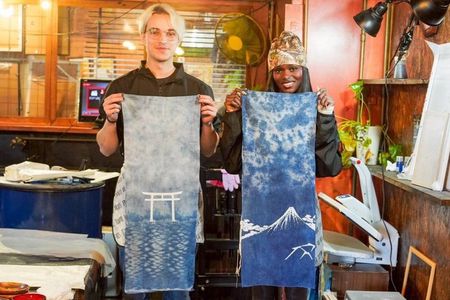Indigo Dyeing & Silk Screen Workshop – Create a Japanese Souvenir