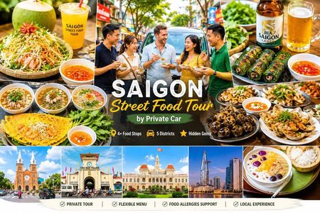 Saigon Street Food Tour by Private Car