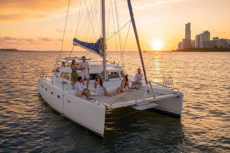 Cartagena Sunset Catamaran Cruise with Open Bar and Music