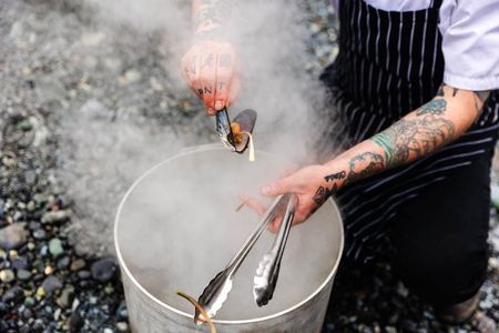 Canadian Mussel Boil at the Ecological Reserve