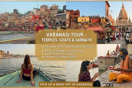 Private Full-Day Varanasi Tour with Sarnath & Ganga Aarti