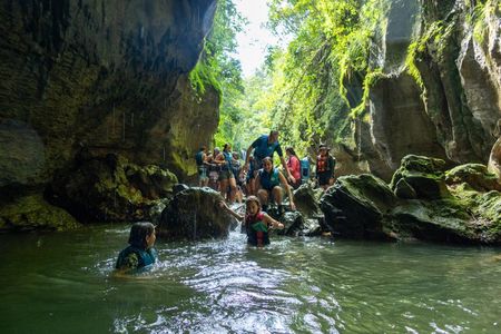 Cave Waterfall and River Adventure in Charco Azul with Pro Photos