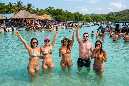 Cartagena Rosario Islands Boat Tour I’m baru cholon end party