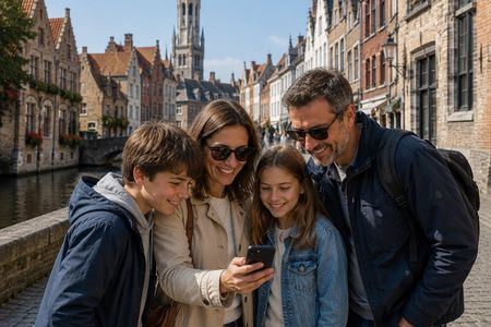 Magic Theme Team Adventure Game in the Streets of Bruges