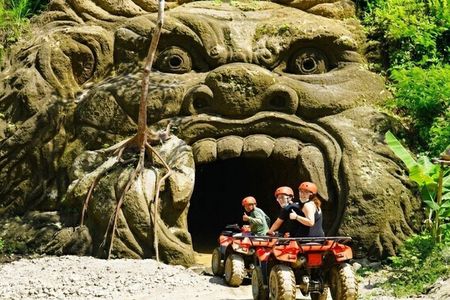 Ubud: Gorilla Cave ATV & Lazy River Tubing & Lunch Cretya Sunset