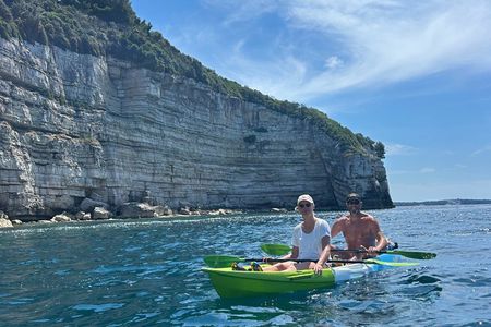 Pula: Hidden Coast Kayak Adventure with snorkeling & Cliff Jumps