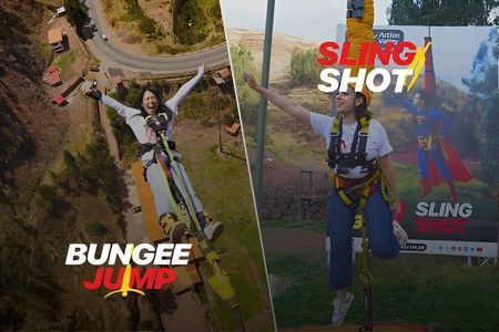 Double Adrenaline Bungee and Slingshot Combo