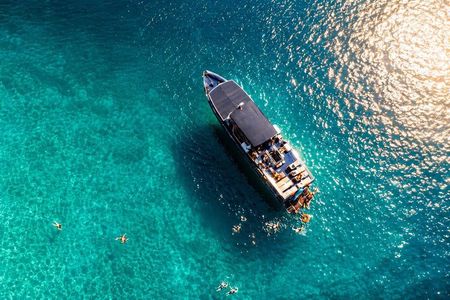Blue Lagoon & 3 Islands Cruise with Lunch, Wine & Swim from Split