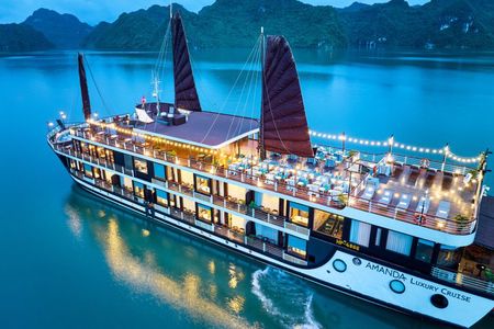 Premium Overnight Cruise in Halong Bay & Lan Ha Bay from Hanoi