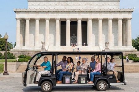 DC History & Monuments Open Air Guided Small Group Cart Tour