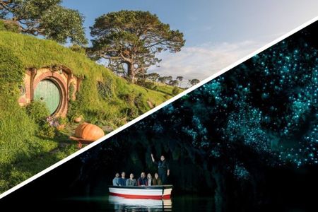 Hobbiton & Waitomo Caves Day Tour with Lunch from Auckland