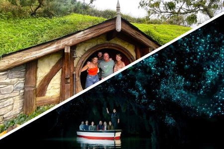 Hobbiton & Waitomo Caves Day Tour with Lunch from Auckland