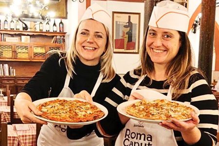 Knead, Walk and Taste Rome with Pizza Class in Trastevere