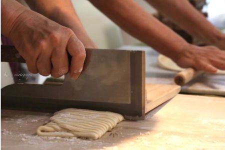 Osaka Handmade Udon, Tempura, Wagashi & Matcha Cooking Class
