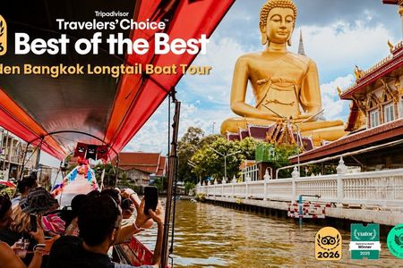 Hidden Bangkok Longtail Boat Tour to Big Buddha&Canal Life 2hrs