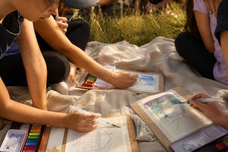 Watercolor Painting Class in Rome with Local Artist