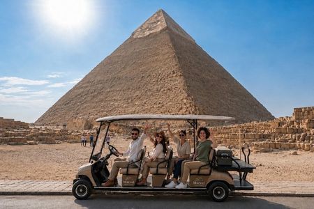 VIP Giza Pyramids & Great Sphinx Tour by Golf Cart