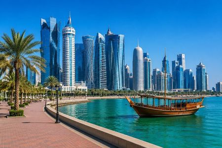 Doha: Guided City Tour with Traditional Dhow Cruise Skyline